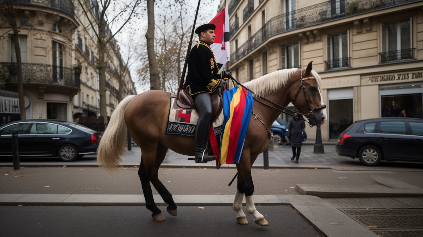 Chevaux dans les anthems sportifsl