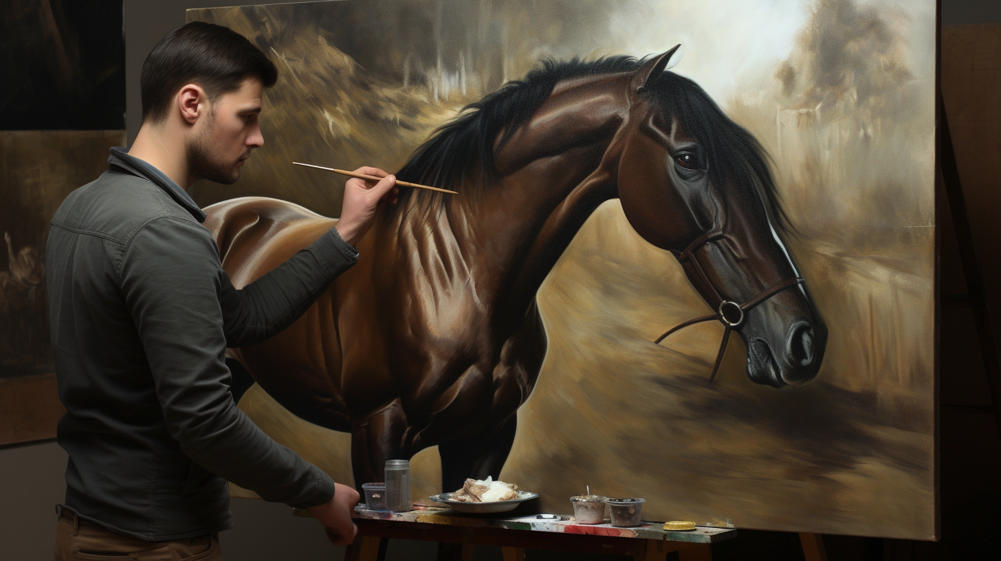Chevaux dans les collections d
