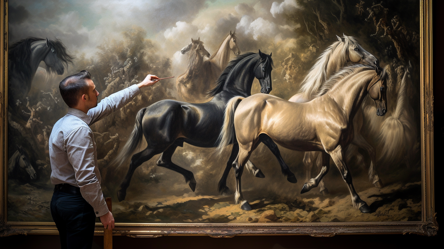 Chevaux dans les collections d